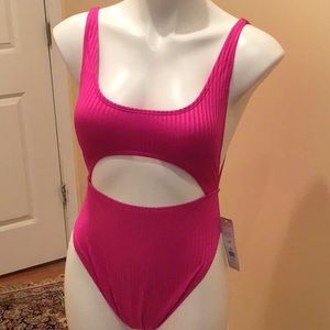 BCBGeneration hot pink one piece swimsuit